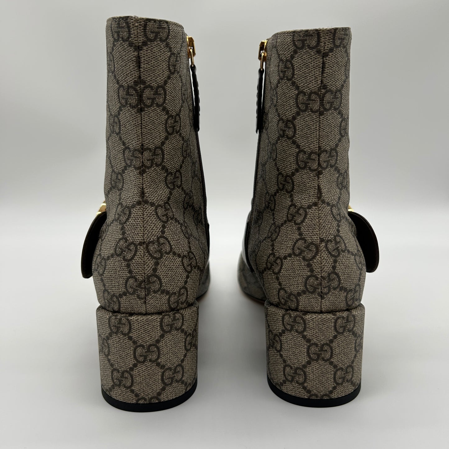 Gucci GG Stiefeletten Beige Ebenholz Gr. 39