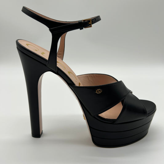 Gucci Plateau Sandalen mit Stilettoabsätzen Gr. 40.5