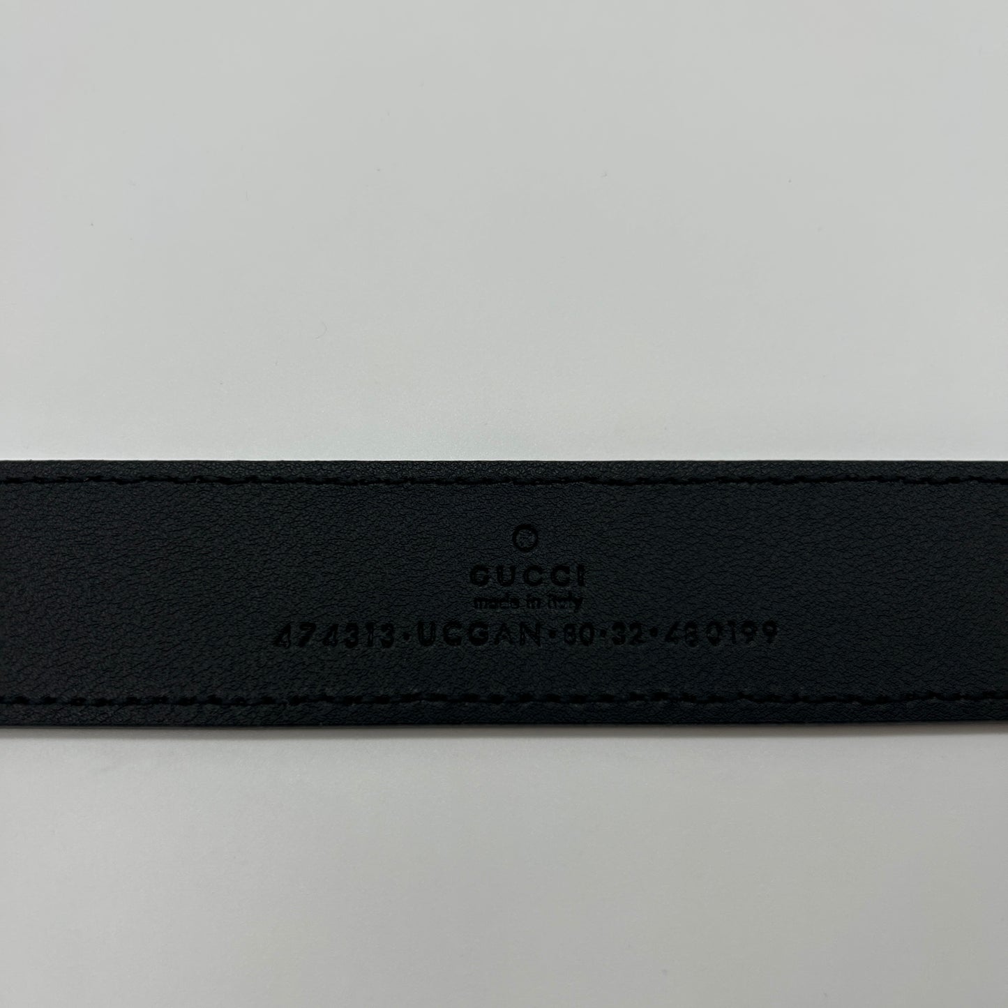 Gucci GG Leder Gürtel 80cm