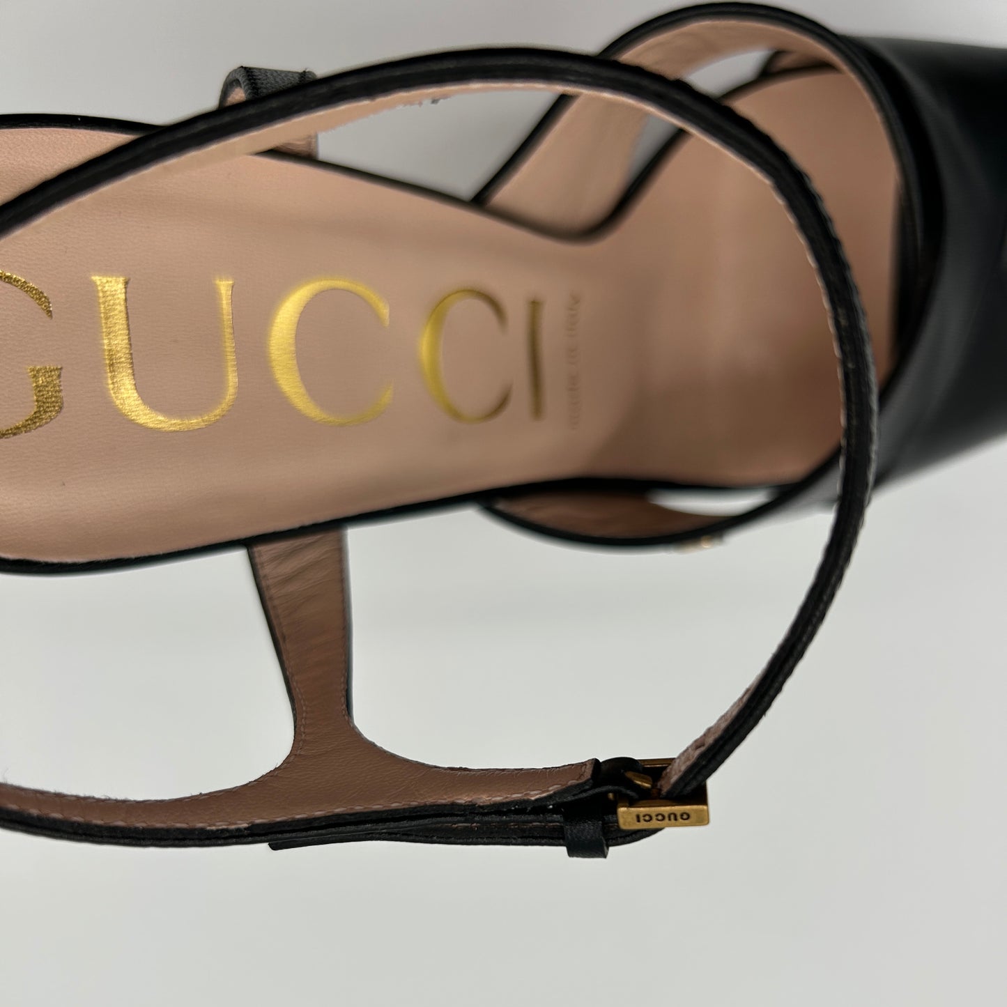 Gucci Plateau Sandalen mit Stilettoabsätzen Gr. 40.5