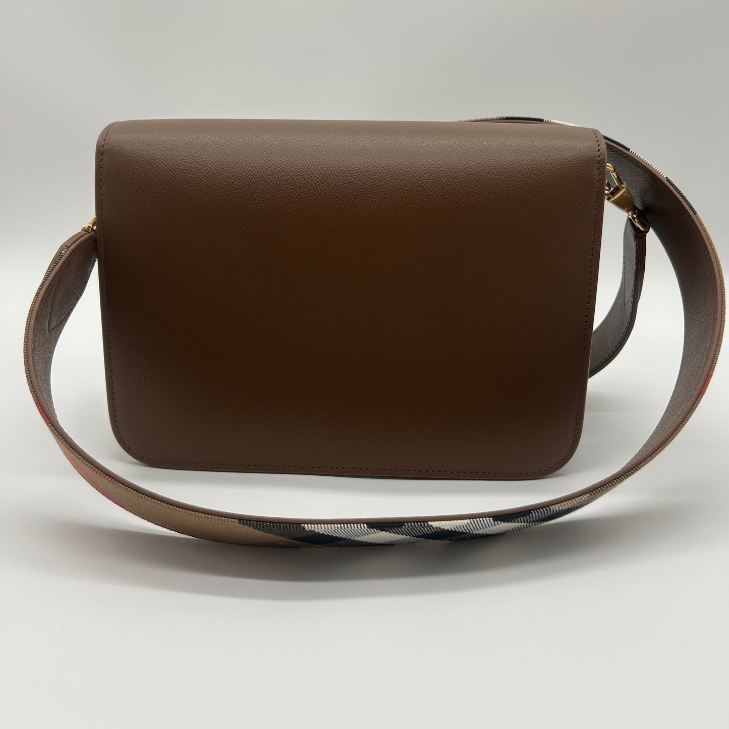 Burberry Mackford Damen Leder Umhängetasche Braun