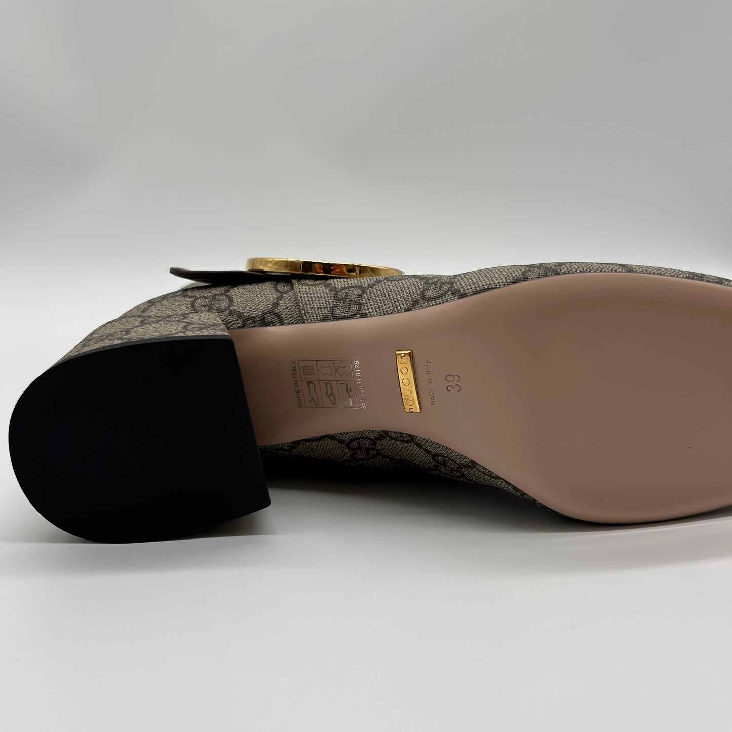 Gucci GG Stiefeletten Beige Ebenholz Gr. 39