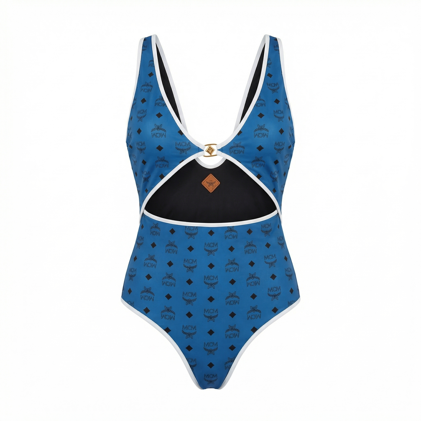 Badeanzug mit Monogramm Print