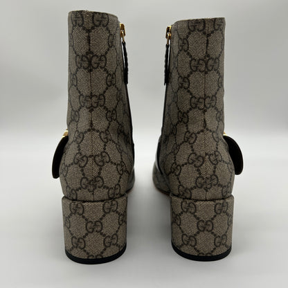 Gucci GG Stiefeletten Beige Ebenholz Gr. 39