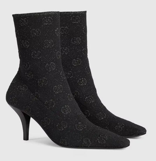 Gucci Stiefeletten Mit GG | Schwarz Gr. 39