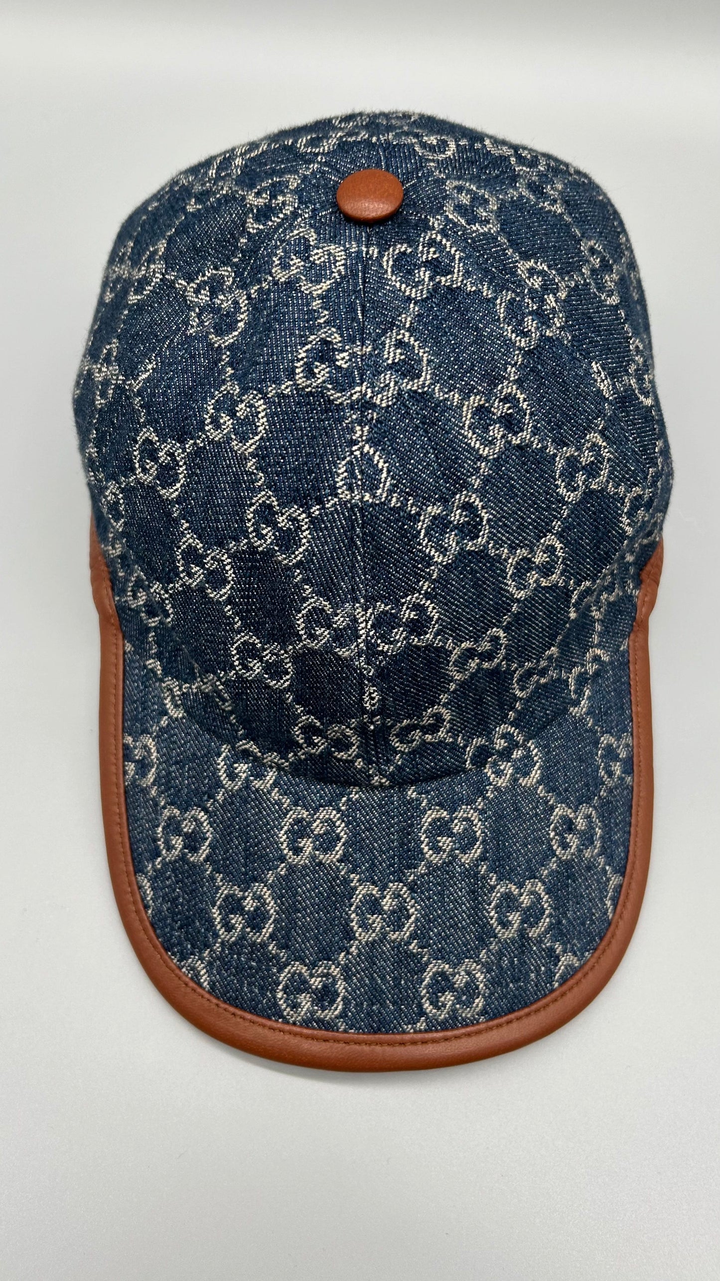 Gucci Cap Jeans Blau