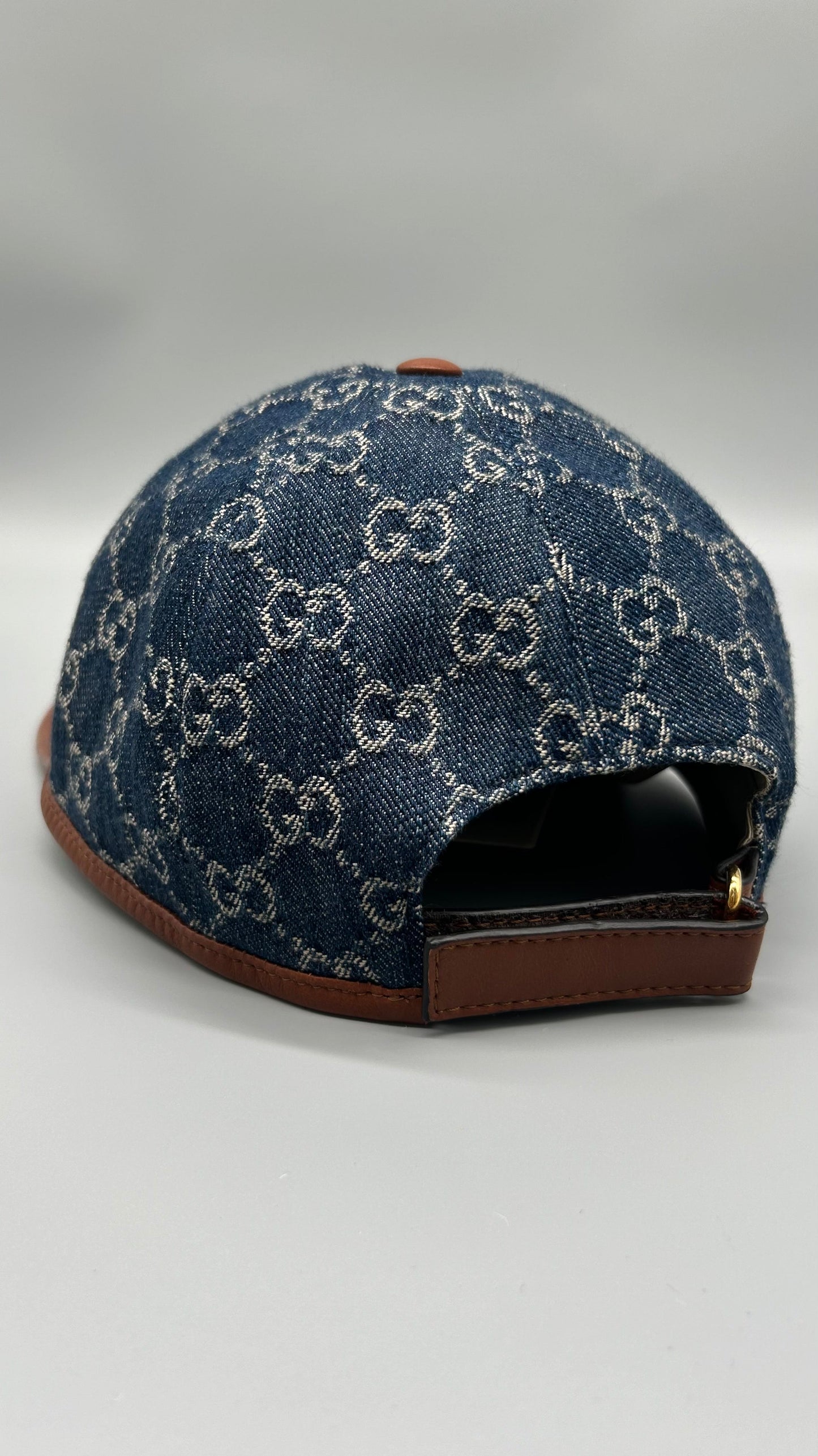 Gucci Cap Jeans Blau